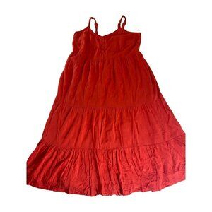 Old Navy Women's Red Sttrappy Casual Maxi Dress - 2XL
